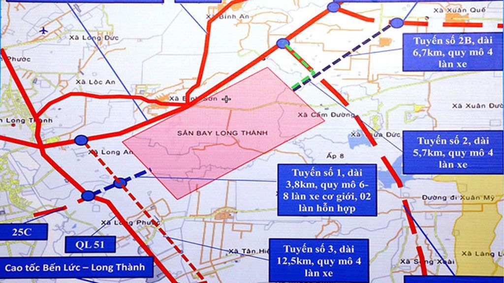 4 tuyến đường bộ kết nối đến Cảng Hàng Không Quốc Tế Sân Bay Long Thành