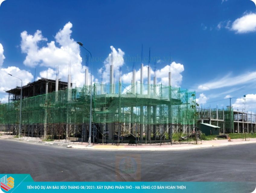 Khu đô thị Bàu Xéo Trảng Bom thu hút khách nhờ vào tiến độ xây dựng.