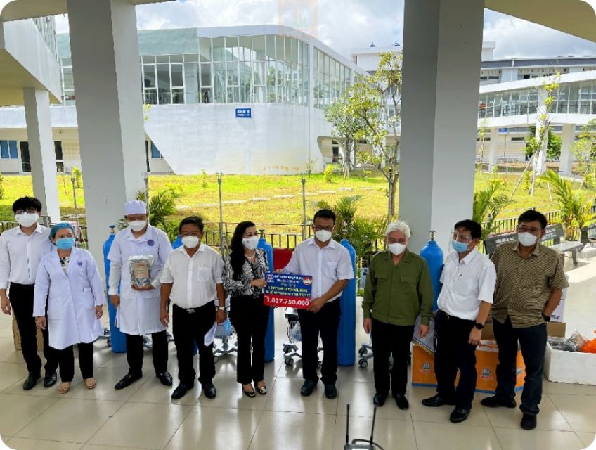 Tỉnh Bình Dương tiếp tục nhận thêm 10 máy thở từ Quỹ từ thiện Kim Oanh