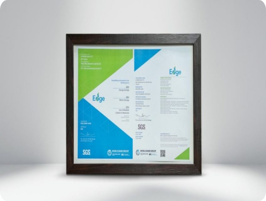 Nhà phố K-Home New City đạt Chứng chỉ công trình xanh EDGE