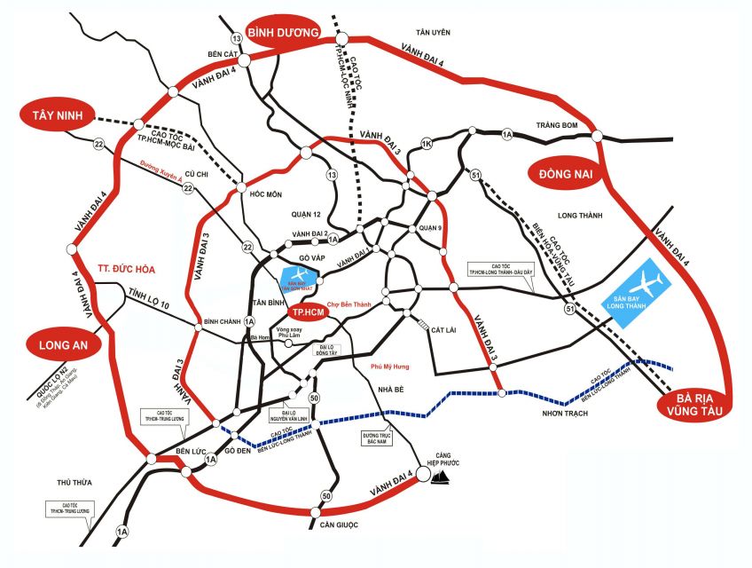 Tuyến đường Vành đai 3, Vành đai 4 Thành phố Hồ Chí Minh dự kiến sẽ hoàn công trong giai đoạn 2021 - 2025